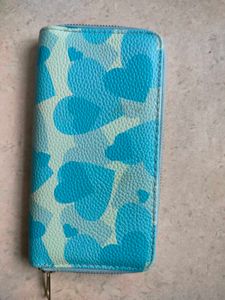 Cute Blue Heart Wallet