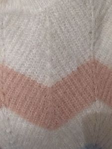 “AND“ Cozy Chevron Knit Sweater