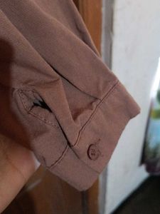 Brown Button-Up Shirt