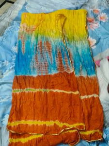 Orange Embellished Kurta Set
