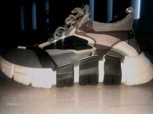 Imported Shoes White Black Combination