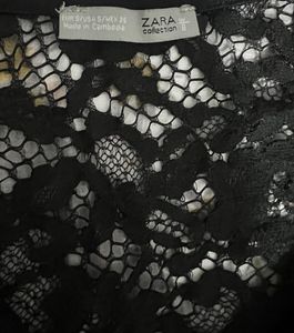 Black Lace Long Sleeve Top