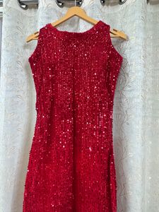 Women Sheath Red Dress