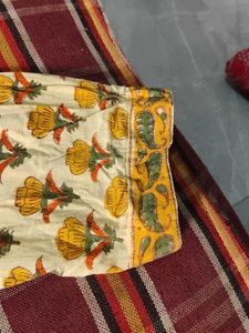Stunning Yellow Kurta With Flower Print