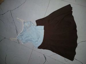 Striped Tank top and skirt
