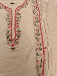 Embroidered Kurta with Tassels
