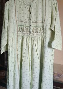 Light Green Printed Kurta