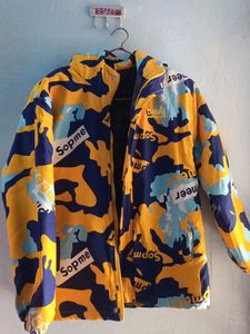 Cool Camo yellow and blue Print Jacket