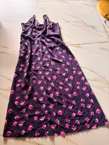 womens summer floral purple dress