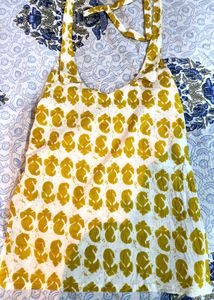 Stylish Printed helter neck short kurti