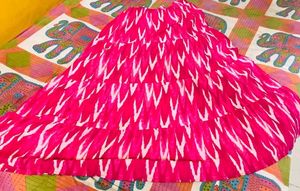 Boho Pink Ikat Tiered Zudio Skirt
