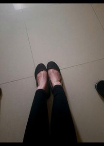 BATA BLACK FLATS