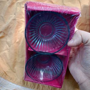 2 Glass Bowl Set