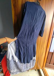 High Low Kurta &amp; Skirt Set