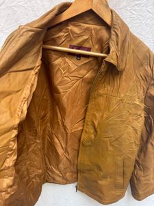 Brown Faux Leather Jacket