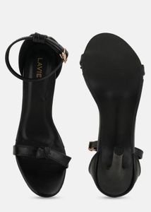 Chic Black Ankle Strap Heels