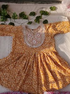 Cute Floral Print Frocks (Set of 2)