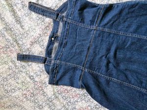 Denim Button-Up Mini Dress
