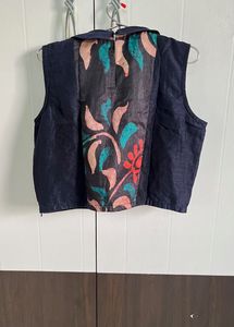 Price Drop ! Top, Dhoti And Shrug Set
