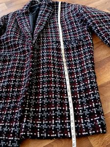 Tweed Plaid Coat