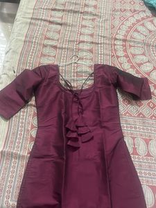 beautiful purple kurti for female