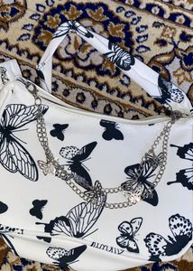 Savana White Butterfly Bag