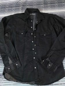 Men's Black Western Shirt