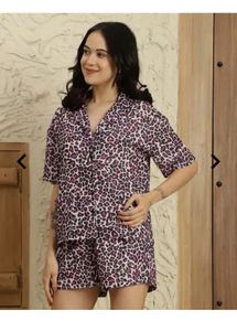 Animal Print Pajama Set