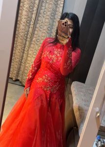 Stunning Red Embellished Gown❤️🦋