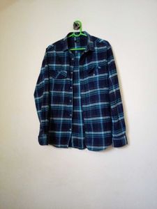 Men's Blue checked Shirt