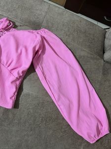 Pink Long Sleeve Top