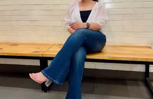 Perfect Flared High Waist Blue Jeans