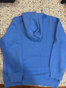 Blue Hooded Sweatshirt