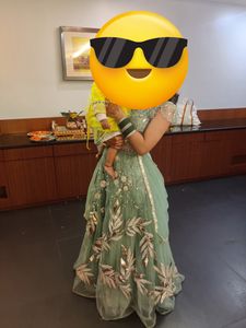 Green Lehanga With Gotapatti Work
