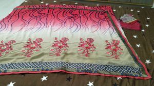 Beautiful Printed Saree with blouse
