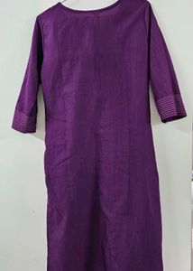 Embroidered Purple Kurta