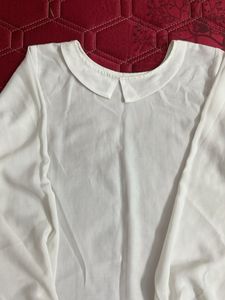 White Puff Sleeve Blouse