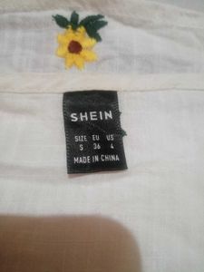 Embroidered Sunflower Crop Top