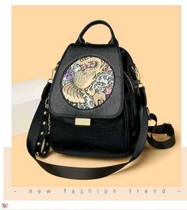 Boho Elephant Print Backpack