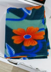 Floral Single Fleece Blanket for AC room (New)