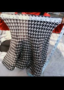 Houndstooth Skirt &amp; Cardigan Set