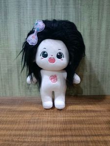 Cute Plush Doll with Big Hair
