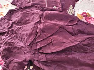 pure silk embroidered salwar suit