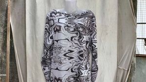 I. Marble mesh bodycon