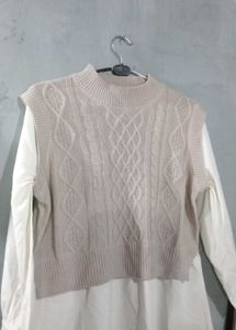 Chic Cable Knit Vest Top