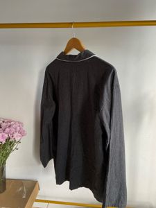 Cozy Dark Grey Pajama Top