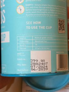 Sirona Menstrual Cup - Pad-Free Periods