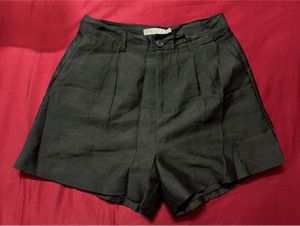 High-Waisted Black Shorts