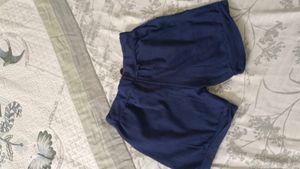 ZARA Navy Blue Knit Shorts - Comfortable &amp; Chic