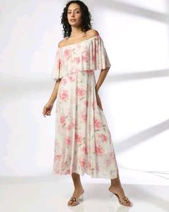 Floral Off-Shoulder Maxi Dress